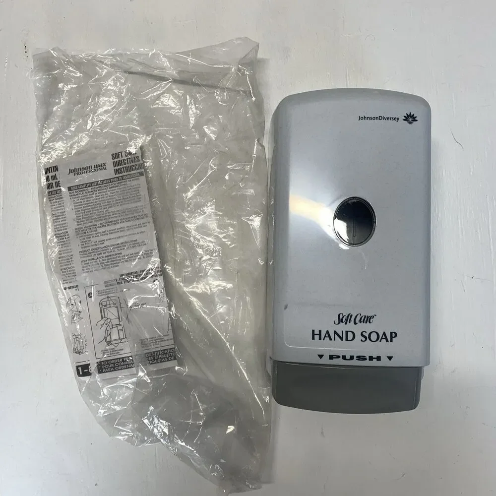 Soft Care Manual Soap Dispenser (White) New